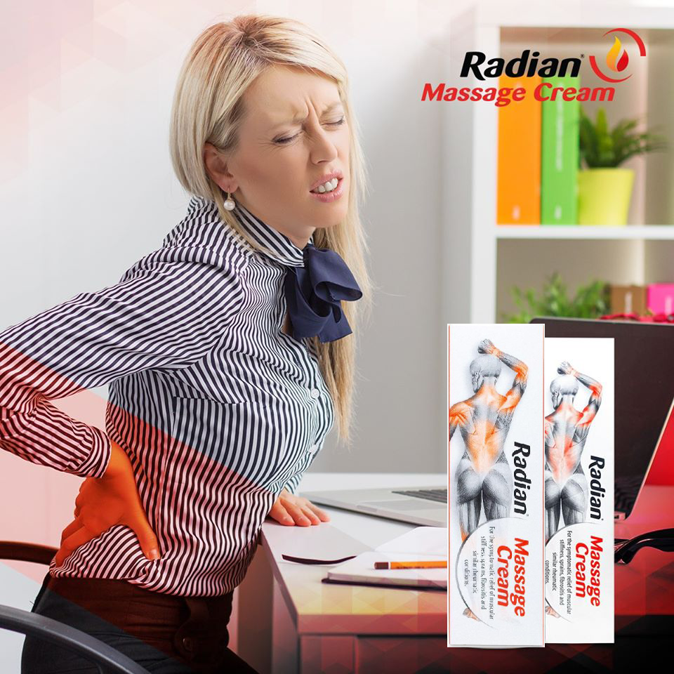 Radian massage cream كريم للتدليك لازالة الألم 